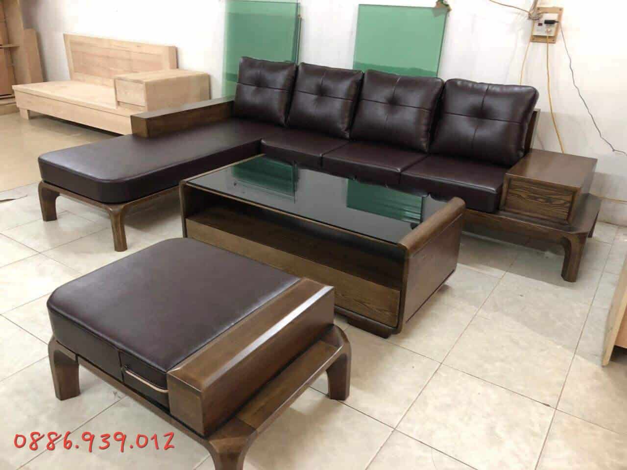 Sofa gỗ Sồi Nga SG-14